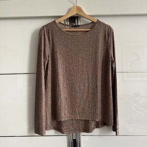 Zara Metallic Long Sleeve Shirt